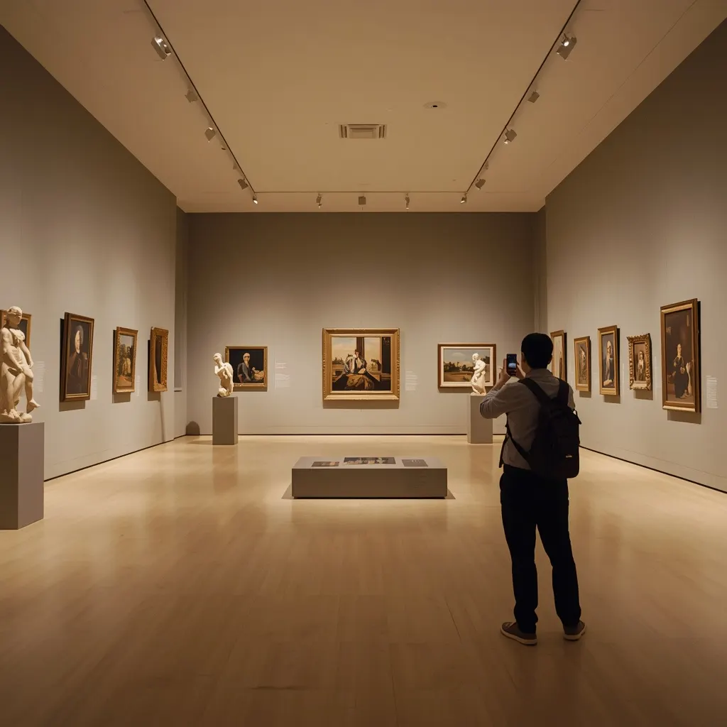 captions for art museum pictures