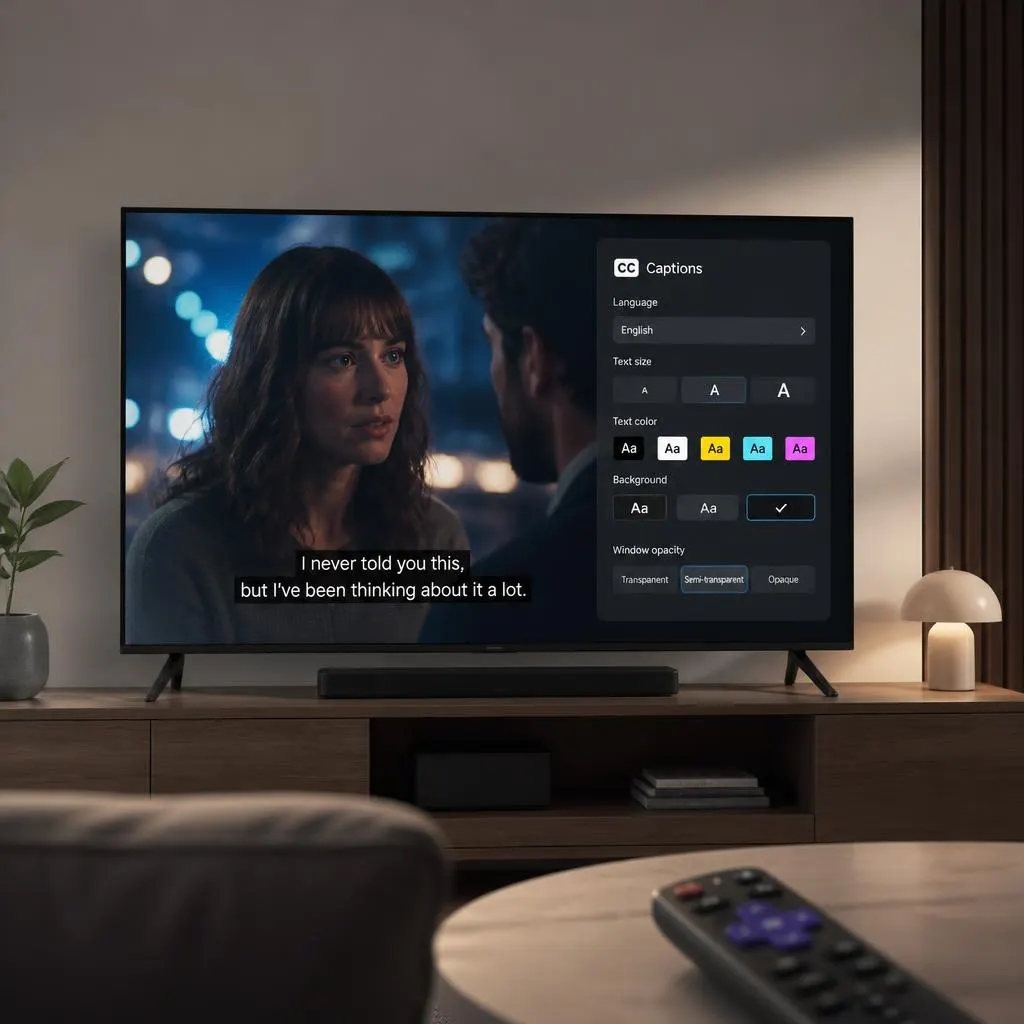 Closed Caption on Hulu