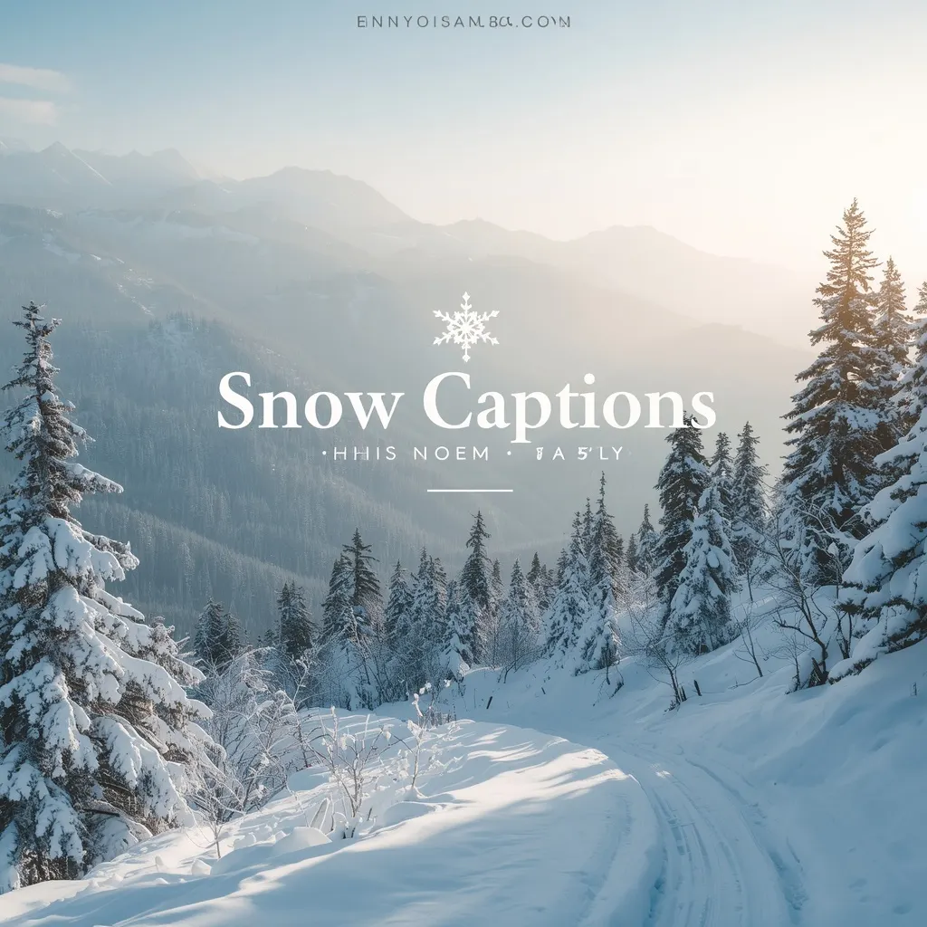 snow captions for Instagram
